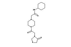 N-cyclohexyl-2-[4-[2-(4-ketothiazolidin-3-yl)acetyl]piperazino]acetamide