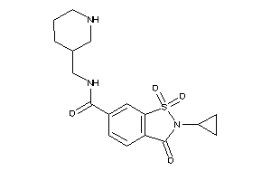 2-cyclopropyl-1,1,3-triketo-N-(3-piperidylmethyl)-1,2-benzothiazole-6-carboxamide