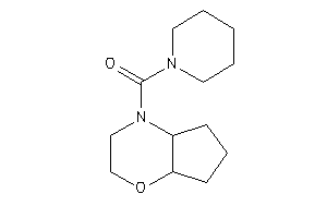 3,4a,5,6,7,7a-hexahydro-2H-cyclopenta[b][1,4]oxazin-4-yl(piperidino)methanone