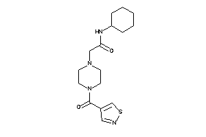 N-cyclohexyl-2-[4-(isothiazole-4-carbonyl)piperazino]acetamide