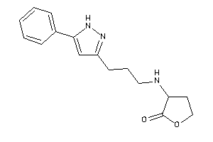 3-[3-(5-phenyl-1H-pyrazol-3-yl)propylamino]tetrahydrofuran-2-one