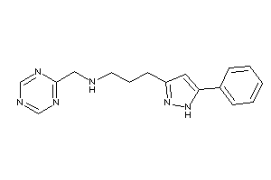 3-(5-phenyl-1H-pyrazol-3-yl)propyl-(s-triazin-2-ylmethyl)amine