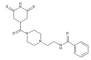 N-[2-[4-(2,6-diketoisonipecotoyl)piperazino]ethyl]benzamide