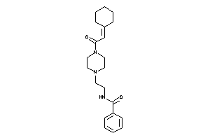 N-[2-[4-(2-cyclohexylideneacetyl)piperazino]ethyl]benzamide