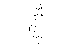 N-[2-[4-(3,4-dihydro-2H-pyran-5-carbonyl)piperazino]ethyl]benzamide