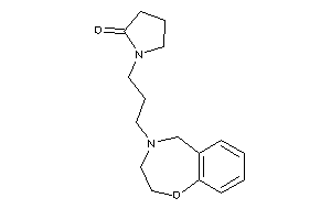 1-[3-(3,5-dihydro-2H-1,4-benzoxazepin-4-yl)propyl]-2-pyrrolidone