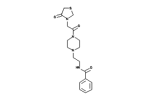 N-[2-[4-[2-(4-ketothiazolidin-3-yl)acetyl]piperazino]ethyl]benzamide