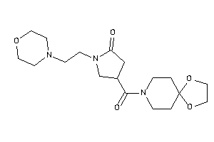 4-(1,4-dioxa-8-azaspiro[4.5]decane-8-carbonyl)-1-(2-morpholinoethyl)-2-pyrrolidone