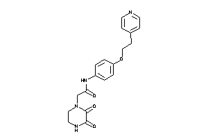 2-(2,3-diketopiperazino)-N-[4-[2-(4-pyridyl)ethoxy]phenyl]acetamide