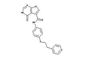 4-keto-N-[4-[2-(4-pyridyl)ethoxy]phenyl]-3H-furo[2,3-d]pyrimidine-5-carboxamide