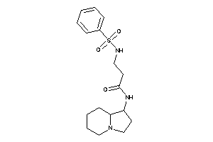 3-(benzenesulfonamido)-N-indolizidin-1-yl-propionamide