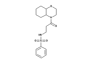 N-[3-(2,3,4a,5,6,7,8,8a-octahydrobenzo[b][1,4]oxazin-4-yl)-3-keto-propyl]benzenesulfonamide