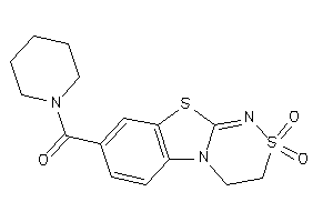 Image of (2,2-diketo-3,4-dihydro-[1,2,4]thiadiazino[3,4-b][1,3]benzothiazol-8-yl)-piperidino-methanone