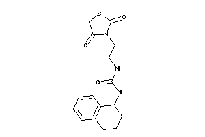 1-[2-(2,4-diketothiazolidin-3-yl)ethyl]-3-tetralin-1-yl-urea