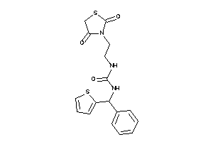 1-[2-(2,4-diketothiazolidin-3-yl)ethyl]-3-[phenyl(2-thienyl)methyl]urea