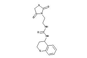 1-[2-(2,4-diketothiazolidin-3-yl)ethyl]-3-thiochroman-4-yl-urea