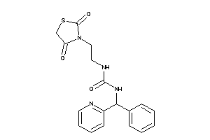 1-[2-(2,4-diketothiazolidin-3-yl)ethyl]-3-[phenyl(2-pyridyl)methyl]urea