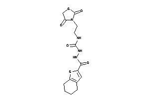 1-[2-(2,4-diketothiazolidin-3-yl)ethyl]-3-(4,5,6,7-tetrahydrobenzothiophene-2-carbonylamino)urea