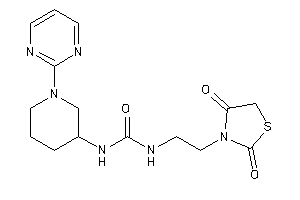 1-[2-(2,4-diketothiazolidin-3-yl)ethyl]-3-[1-(2-pyrimidyl)-3-piperidyl]urea