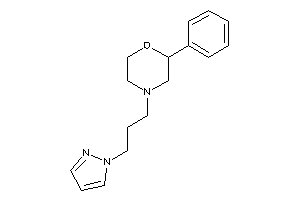 2-phenyl-4-(3-pyrazol-1-ylpropyl)morpholine