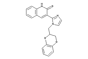 3-[1-(2,3-dihydro-1,4-benzodioxin-3-ylmethyl)imidazol-2-yl]carbostyril