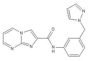 N-[3-(pyrazol-1-ylmethyl)phenyl]imidazo[1,2-a]pyrimidine-2-carboxamide