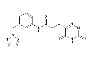 3-(3,5-diketo-2H-1,2,4-triazin-6-yl)-N-[3-(pyrazol-1-ylmethyl)phenyl]propionamide