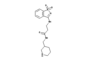 3-[(1,1-diketo-1,2-benzothiazol-3-yl)amino]-N-(3-piperidylmethyl)propionamide