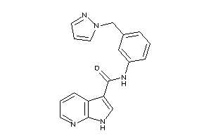 N-[3-(pyrazol-1-ylmethyl)phenyl]-1H-pyrrolo[2,3-b]pyridine-3-carboxamide