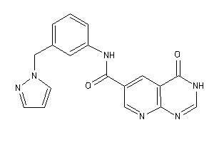 Image of 4-keto-N-[3-(pyrazol-1-ylmethyl)phenyl]-3H-pyrido[2,3-d]pyrimidine-6-carboxamide