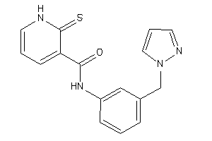 N-[3-(pyrazol-1-ylmethyl)phenyl]-2-thioxo-1H-pyridine-3-carboxamide