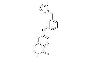 2-(2,3-diketopiperazino)-N-[3-(pyrazol-1-ylmethyl)phenyl]acetamide