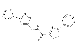 1-phenyl-N-[[3-(2-thienyl)-1H-1,2,4-triazol-5-yl]methyl]-2-pyrazoline-3-carboxamide