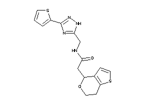Image of 2-(6,7-dihydro-4H-thieno[3,2-c]pyran-4-yl)-N-[[3-(2-thienyl)-1H-1,2,4-triazol-5-yl]methyl]acetamide