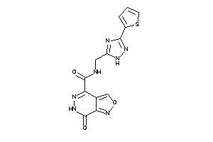 7-keto-N-[[3-(2-thienyl)-1H-1,2,4-triazol-5-yl]methyl]-6H-isoxazolo[3,4-d]pyridazine-4-carboxamide