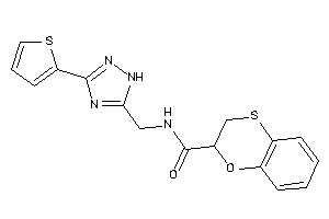 Image of N-[[3-(2-thienyl)-1H-1,2,4-triazol-5-yl]methyl]-2,3-dihydro-1,4-benzoxathiine-2-carboxamide
