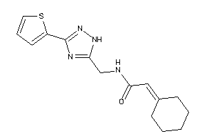 2-cyclohexylidene-N-[[3-(2-thienyl)-1H-1,2,4-triazol-5-yl]methyl]acetamide