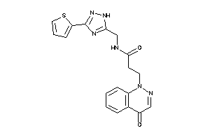 3-(4-ketocinnolin-1-yl)-N-[[3-(2-thienyl)-1H-1,2,4-triazol-5-yl]methyl]propionamide