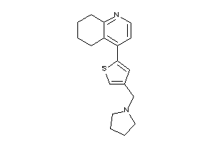 Image of 4-[4-(pyrrolidinomethyl)-2-thienyl]-5,6,7,8-tetrahydroquinoline
