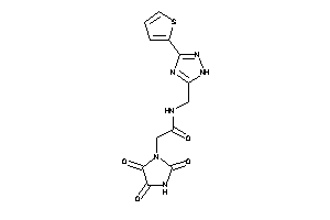 N-[[3-(2-thienyl)-1H-1,2,4-triazol-5-yl]methyl]-2-(2,4,5-triketoimidazolidin-1-yl)acetamide