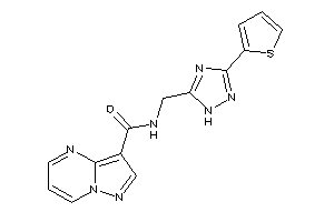 N-[[3-(2-thienyl)-1H-1,2,4-triazol-5-yl]methyl]pyrazolo[1,5-a]pyrimidine-3-carboxamide