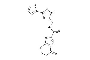 4-keto-N-[[3-(2-thienyl)-1H-1,2,4-triazol-5-yl]methyl]-6,7-dihydro-5H-benzofuran-2-carboxamide