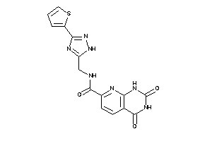 2,4-diketo-N-[[3-(2-thienyl)-1H-1,2,4-triazol-5-yl]methyl]-1H-pyrido[2,3-d]pyrimidine-7-carboxamide