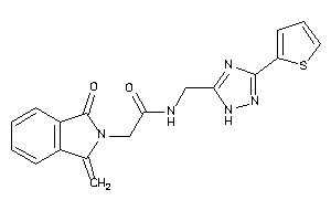 2-(1-keto-3-methylene-isoindolin-2-yl)-N-[[3-(2-thienyl)-1H-1,2,4-triazol-5-yl]methyl]acetamide