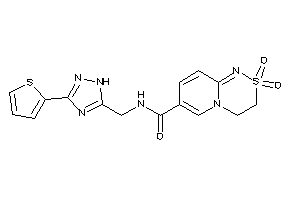 2,2-diketo-N-[[3-(2-thienyl)-1H-1,2,4-triazol-5-yl]methyl]-3,4-dihydropyrido[2,1-c][1,2,4]thiadiazine-7-carboxamide