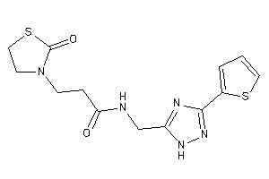 3-(2-ketothiazolidin-3-yl)-N-[[3-(2-thienyl)-1H-1,2,4-triazol-5-yl]methyl]propionamide