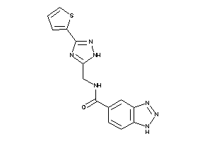 N-[[3-(2-thienyl)-1H-1,2,4-triazol-5-yl]methyl]-1H-benzotriazole-5-carboxamide