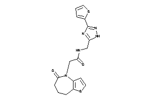 2-(5-keto-7,8-dihydro-6H-thieno[3,2-b]azepin-4-yl)-N-[[3-(2-thienyl)-1H-1,2,4-triazol-5-yl]methyl]acetamide