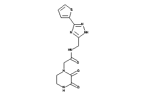 2-(2,3-diketopiperazino)-N-[[3-(2-thienyl)-1H-1,2,4-triazol-5-yl]methyl]acetamide