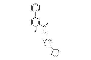 4-keto-1-phenyl-N-[[3-(2-thienyl)-1H-1,2,4-triazol-5-yl]methyl]pyridazine-3-carboxamide